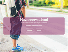 Tablet Screenshot of huveneersschool.be